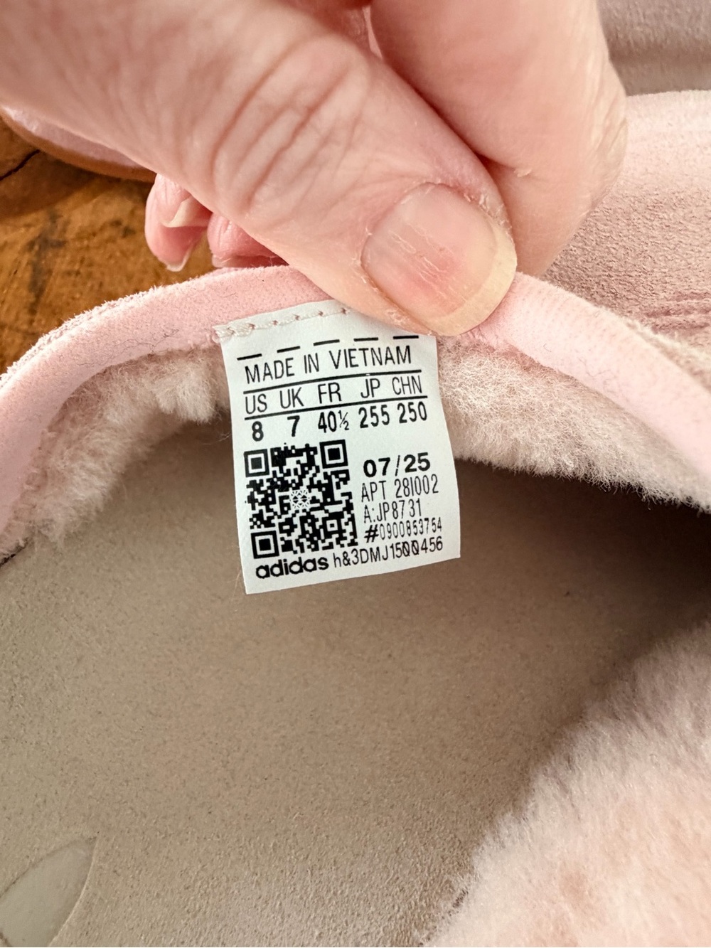 Women’s adidas Pink Suede Slide Slippers - Picture 4 of 5